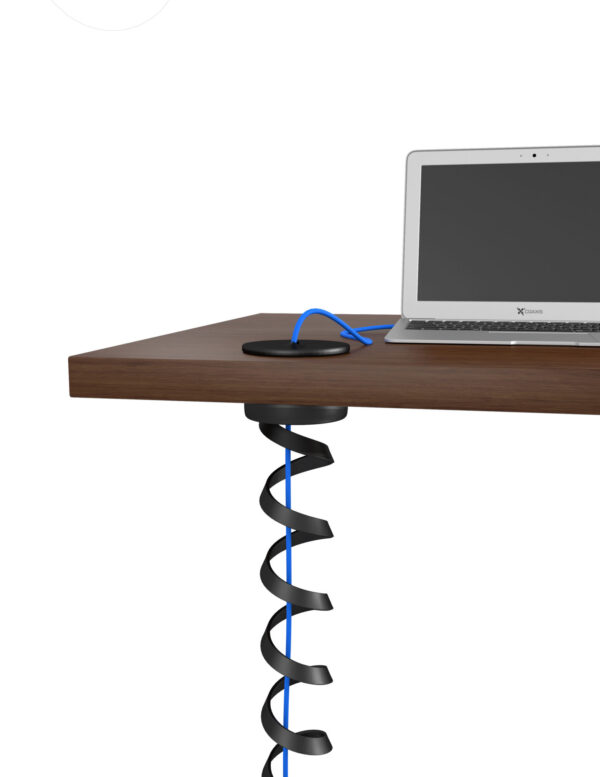 Black Slinky Wire Manager white background