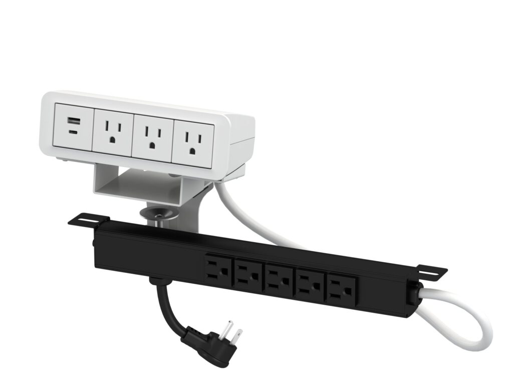 FLC 2000 On Surface power product with USB A  C and inline power strip